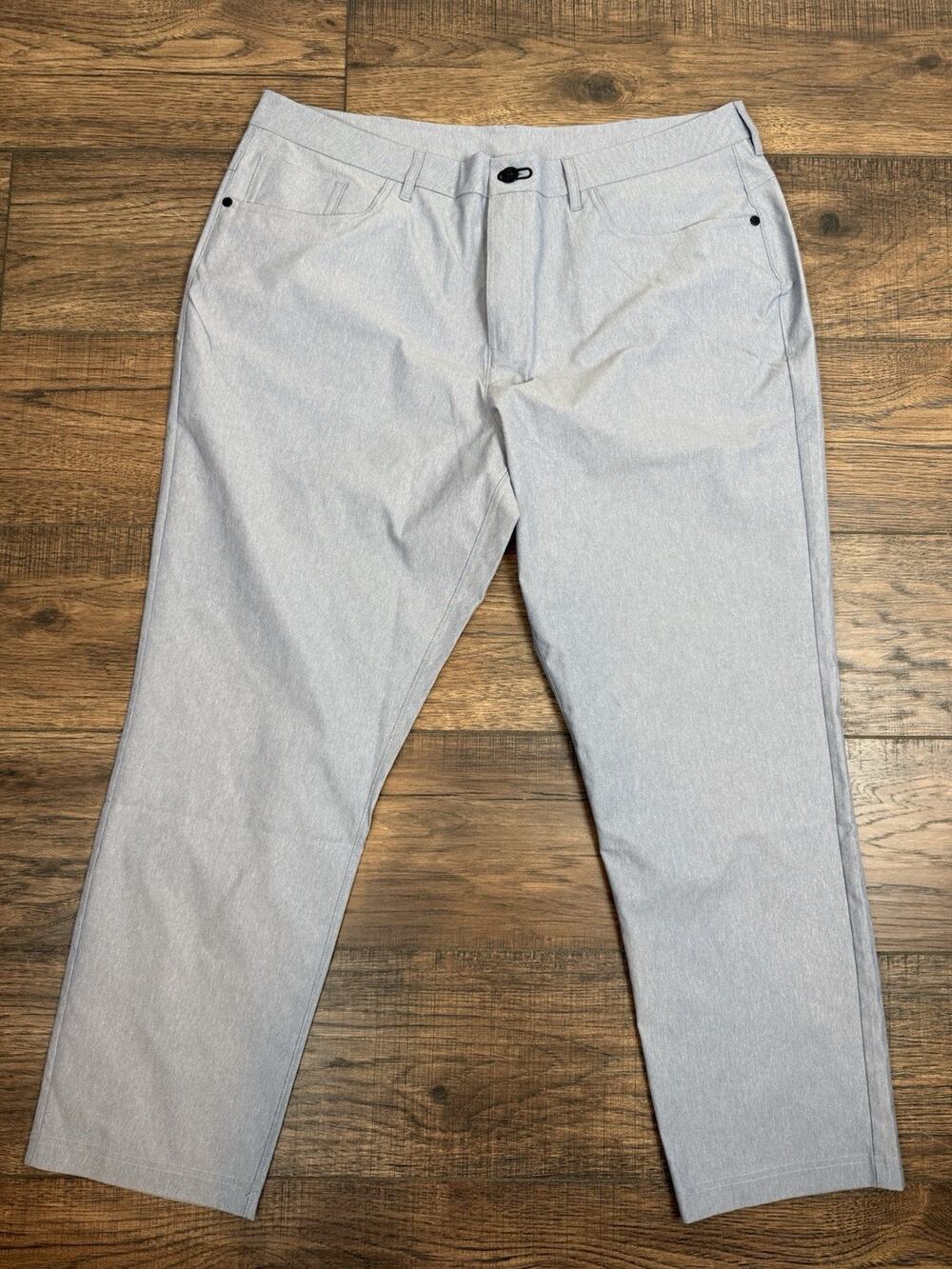 Public Rec All Day Every Day Pants Men 40x 28 Light Blue Performance 5-Pocket